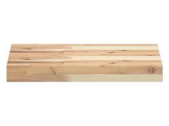 Prateleiras flutuantes 2pcs 60x30x4cm acácia maciça não tratada PT384275^ Prateleira