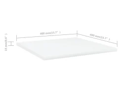 Prateleira*vidaxl Prateleiras para estante 4 pcs 40x40x1,5cm contraplacado Branco