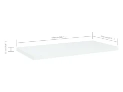 Prateleira*vidaxl Prateleiras para estante 4 pcs 40x20x1,5cm contraplacado Branco