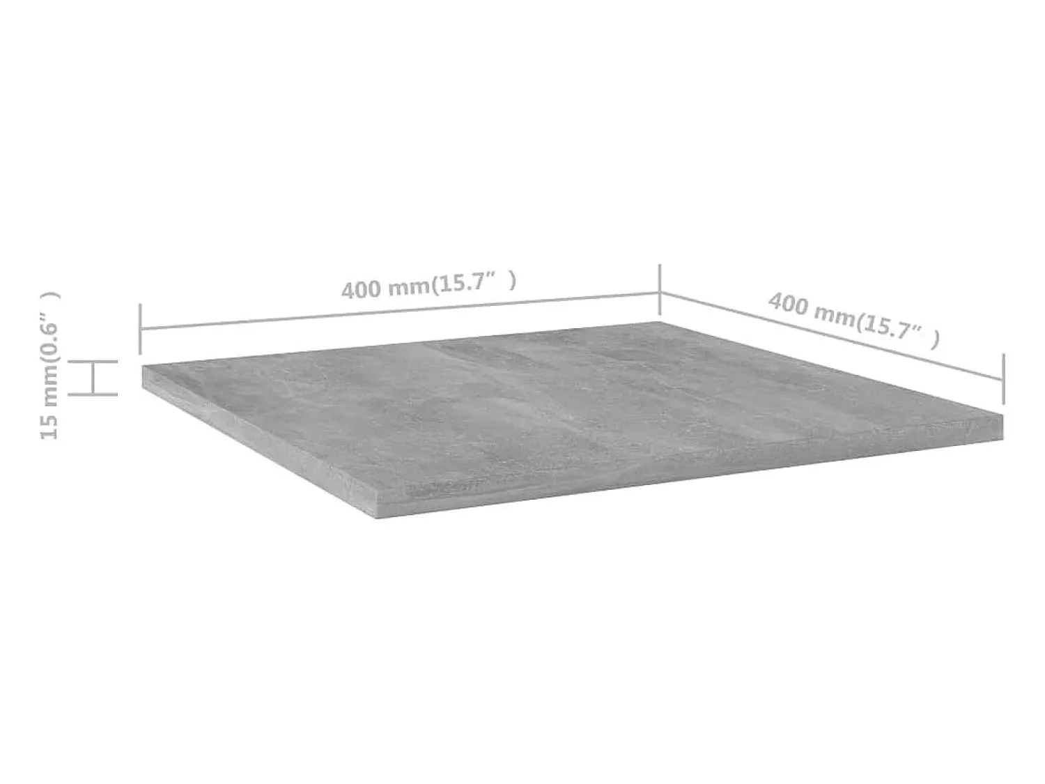 vidaxl Prateleiras para estante 4 pcs derivados de madeira cinza^ Prateleira