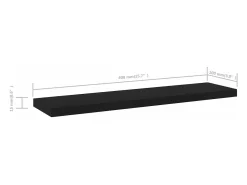 vidaxl Prateleiras para estante 4 pcs 40x10x1,5cm contraplacado^ Prateleira