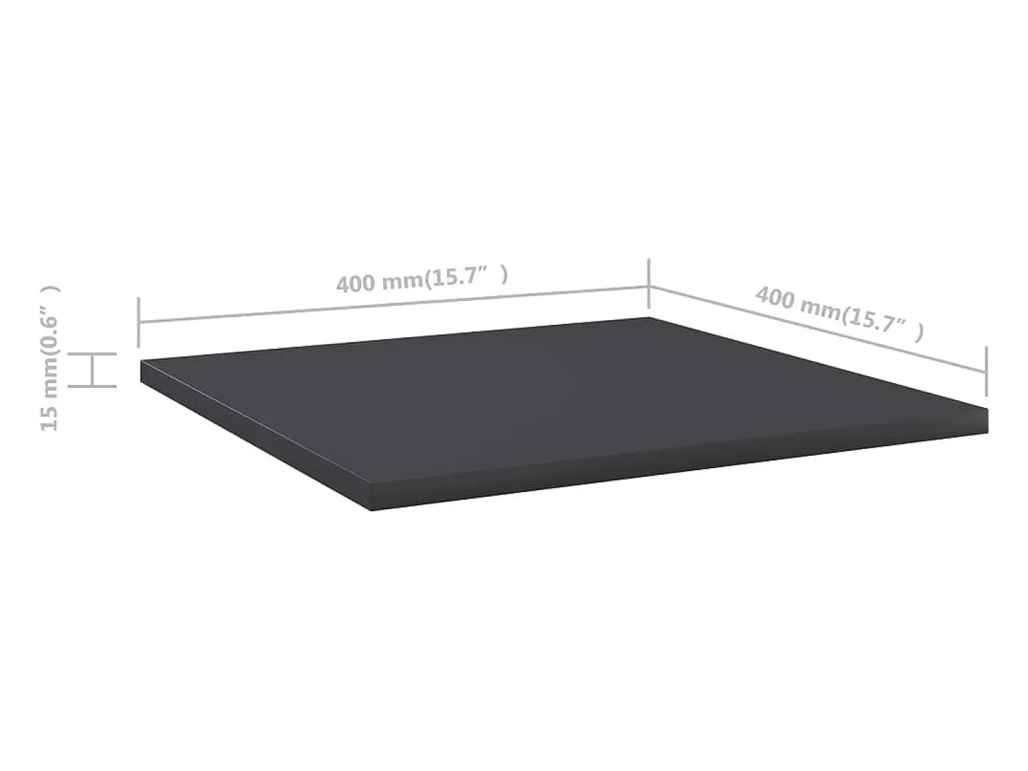 Hot vidaxl Prateleiras para estante 8 pcs derivados de madeira cinza Cinzento