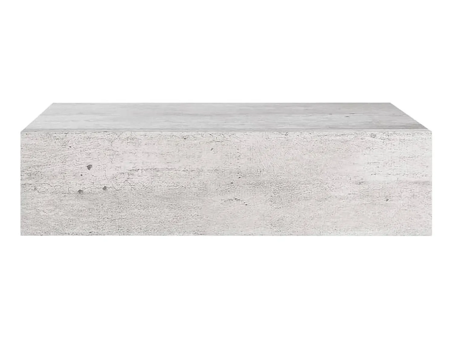 Prateleira| Prateleiras parede + gavetas 2 pcs MDF 40x23,5x10 cm cinza cim. PT974404 Cinzento