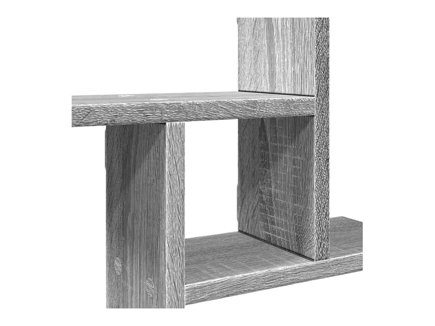 Prateleira*vidaxl Prateleiras parede 2 pcs derivados de madeira sonoma Cinzento
