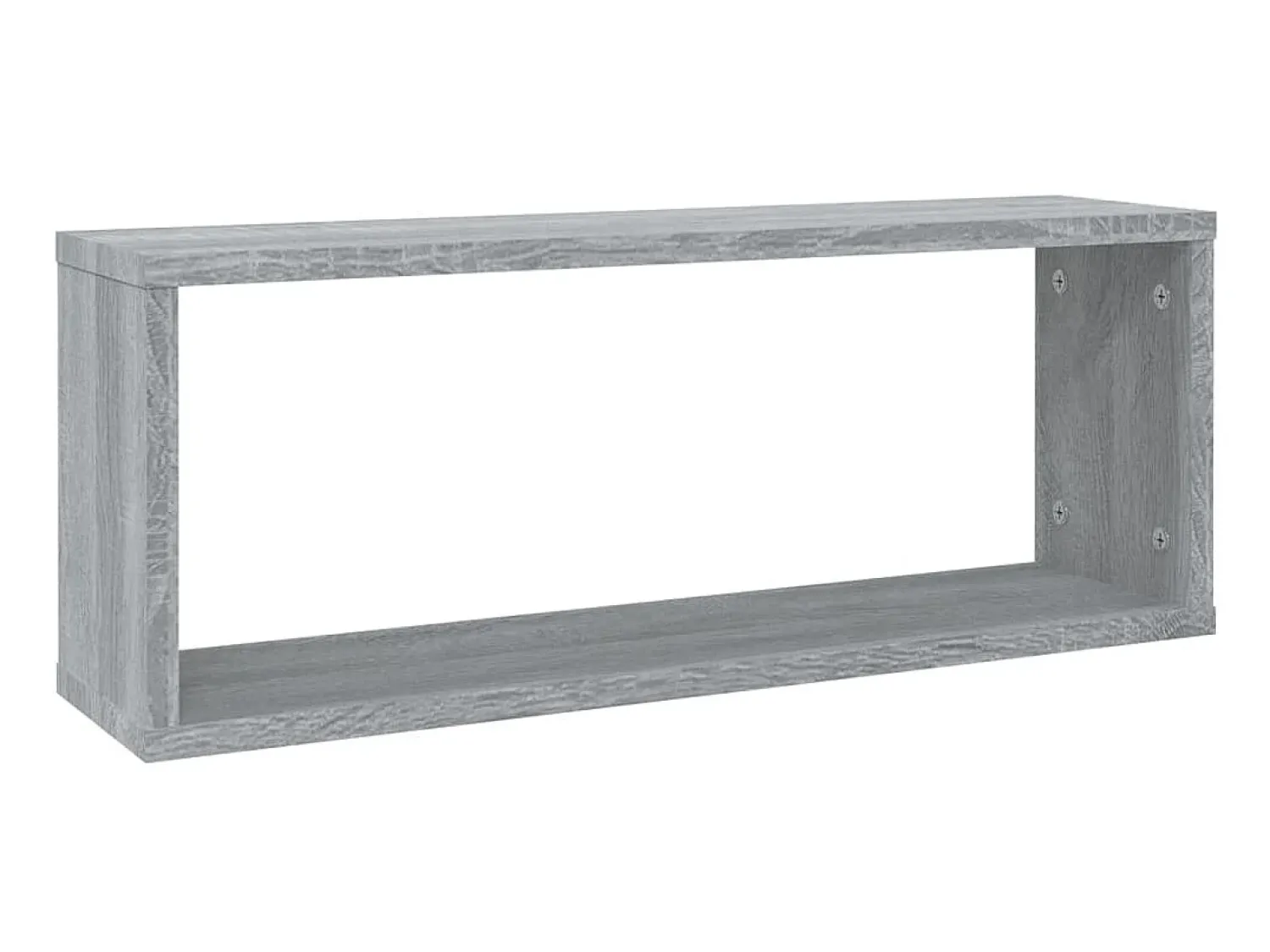 Prateleiras parede 4 pcs madeira processada 60x15x23 cm cinza PT958578^ Prateleira