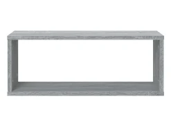 Prateleira| Prateleiras parede 6 pcs madeira processada 60x15x23 cm cinza PT732003 Cinzento