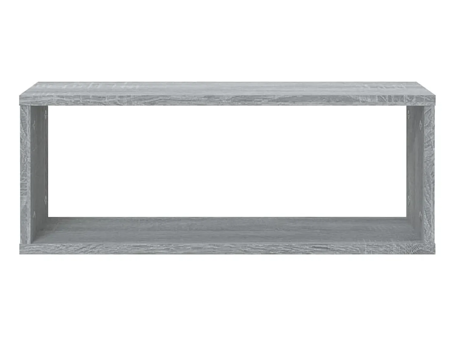 Prateleira| Prateleiras parede 6 pcs madeira processada 60x15x23 cm cinza PT732003 Cinzento