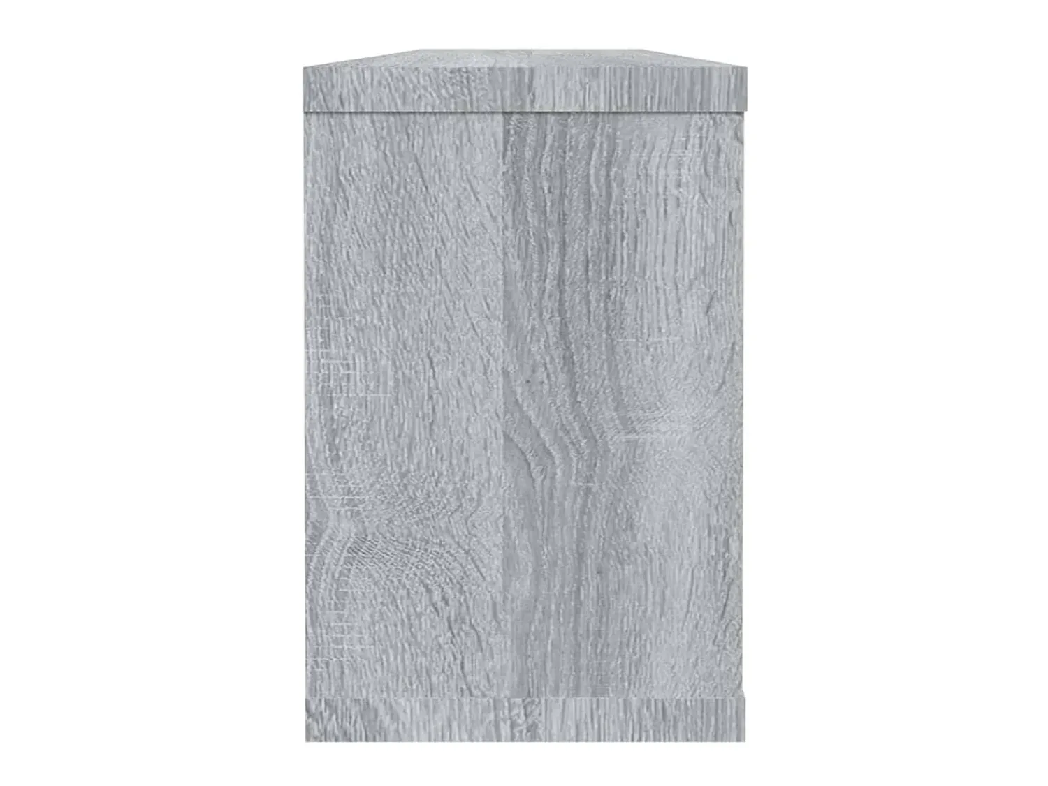 Prateleira| Prateleiras parede 6 pcs madeira processada 60x15x23 cm cinza PT732003 Cinzento