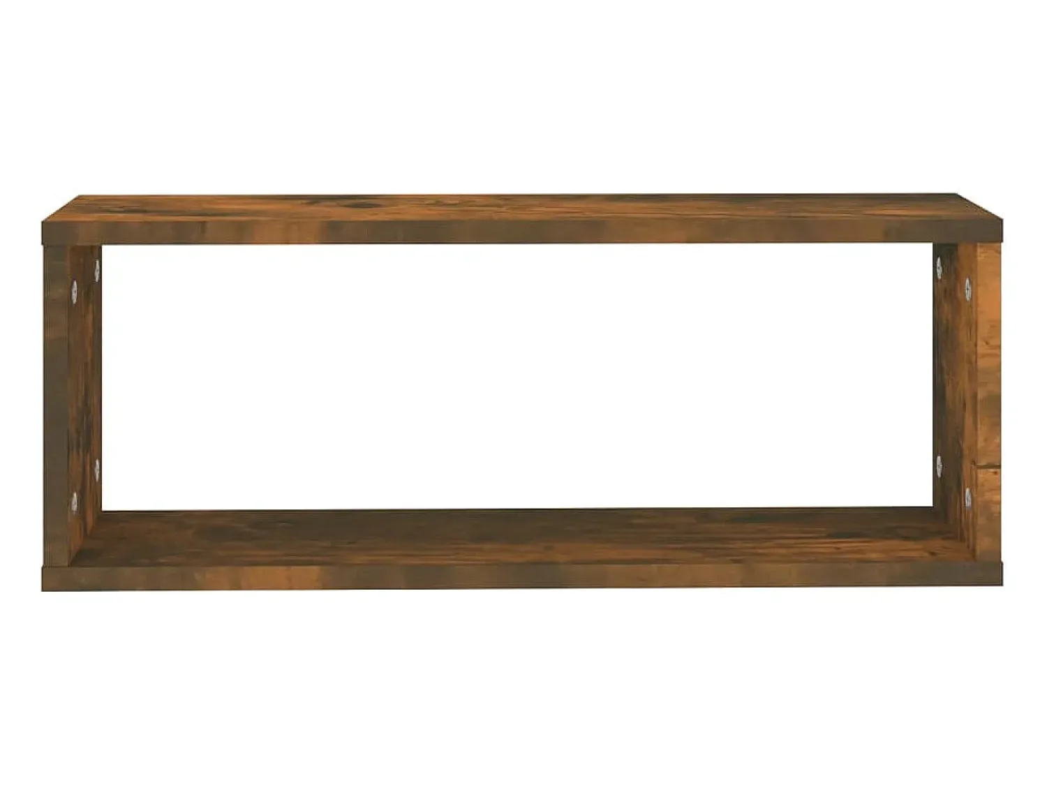 Prateleira*vidaxl Prateleiras parede 6 pcs madeira processada 60x15x23 cm fumado Castanho