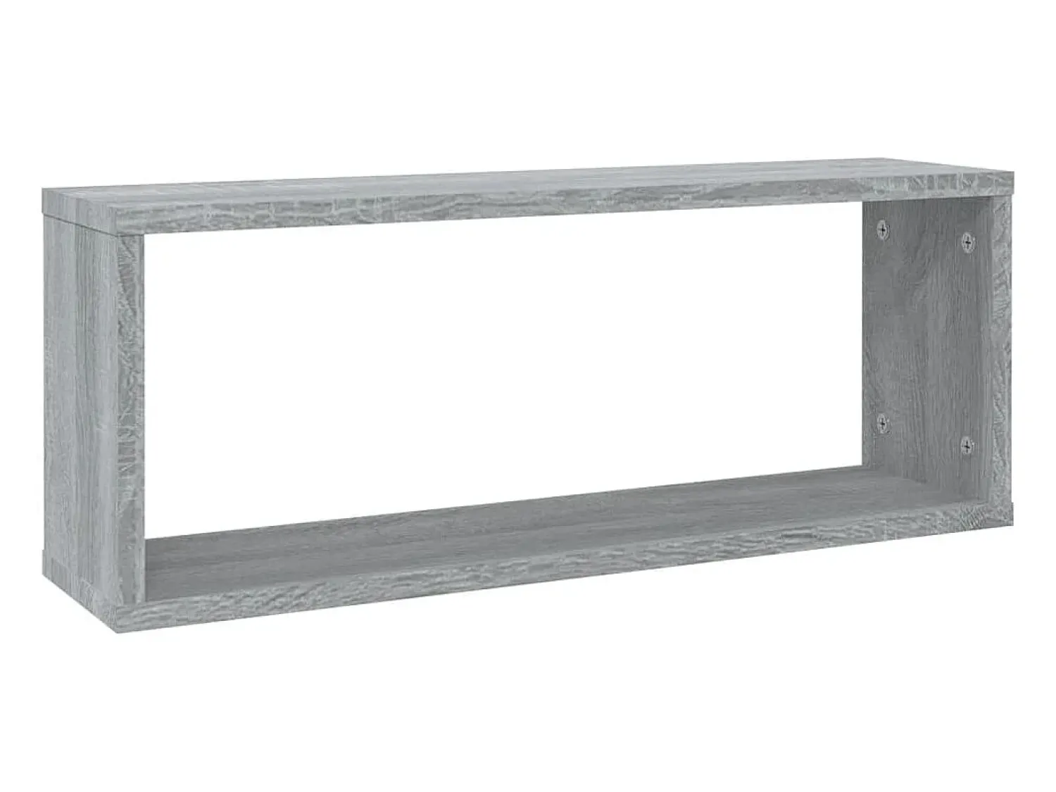 Prateleira* Prateleiras parede 2 pcs madeira processada 60x15x23 cm cinza PT824295 Cinzento