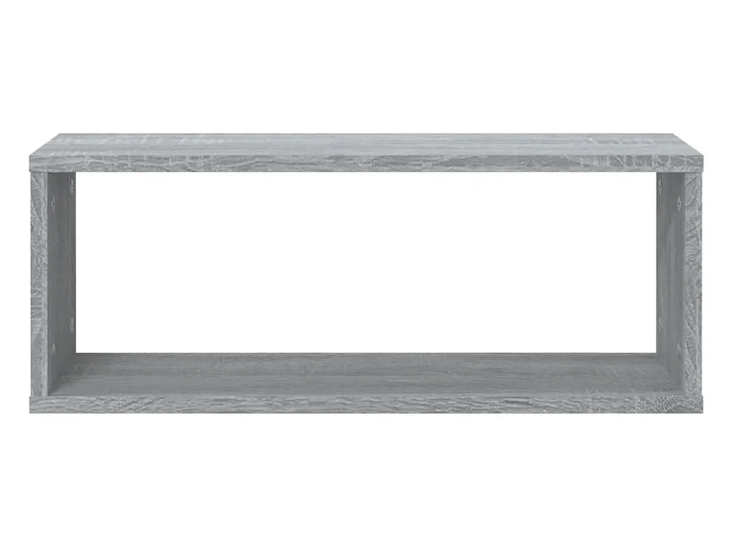 Prateleira* Prateleiras parede 2 pcs madeira processada 60x15x23 cm cinza PT824295 Cinzento