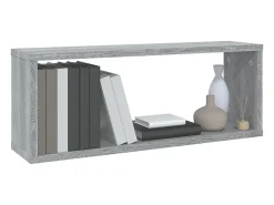 Prateleira*vidaxl Prateleiras parede 2 pcs madeira processada 60x15x23 cm cinza Cinzento