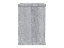 Prateleira*vidaxl Prateleiras parede 2 pcs madeira processada 60x15x23 cm cinza Cinzento