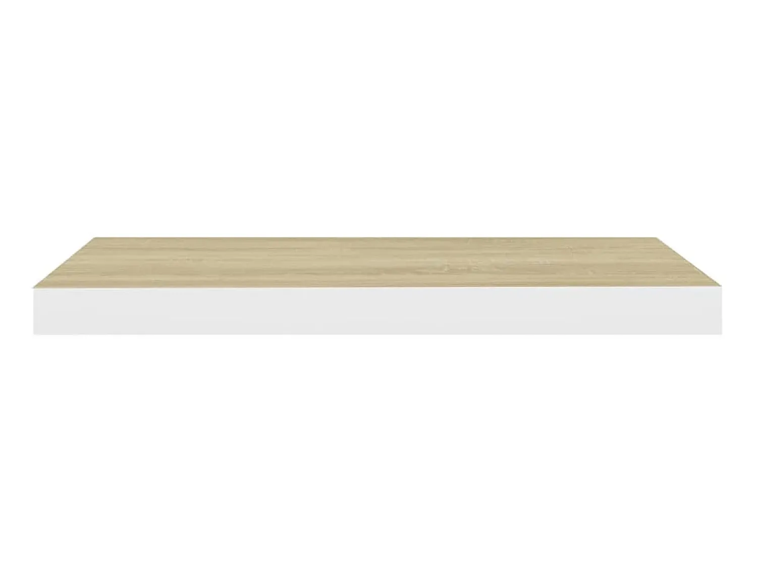 Prateleira* Prateleiras parede 2 pcs 60x23,5x3,8 cm MDF carvalho e branco PT545750 Castanho