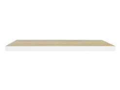 Prateleiras parede 4 pcs 80x23,5x3,8 cm MDF carvalho e branco PT619762^ Prateleira