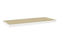 Prateleiras parede 4 pcs 80x23,5x3,8 cm MDF carvalho e branco PT619762^ Prateleira