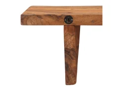 Prateleiras parede 2 pcs 110x20x18 cm madeira de acácia maciça PT121545^ Prateleira