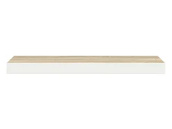 Prateleira|vidaxl Prateleiras parede 4 pcs 60x23,5x3,8 cm MDF carvalho e branco Castanho