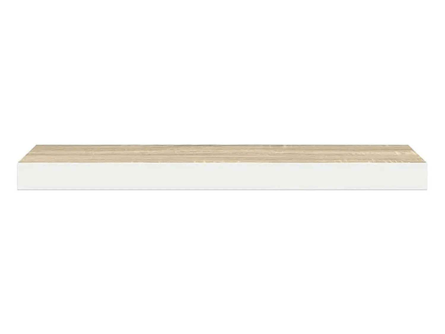 Prateleira|vidaxl Prateleiras parede 4 pcs 60x23,5x3,8 cm MDF carvalho e branco Castanho