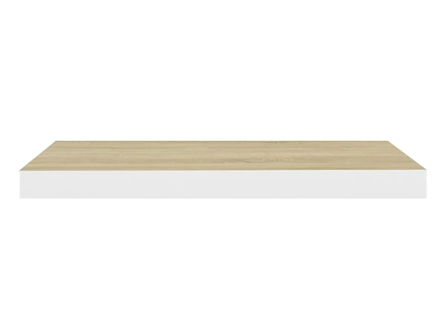 Prateleira* Prateleiras parede 4 pcs 60x23,5x3,8 cm MDF carvalho e branco PT207318 Castanho