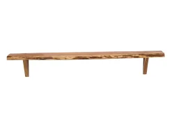 Prateleira*vidaxl Prateleiras parede 2 pcs 110x20x18 cm madeira de acácia maciça Castanho