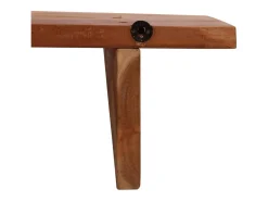 Prateleira*vidaxl Prateleiras parede 2 pcs 110x20x18 cm madeira de acácia maciça Castanho