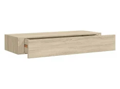 Prateleira*vidaxl Prateleiras parede c/ gavetas 2 pcs MDF 60x23,5x10 cm carvalho Castanho