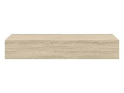 Prateleira*vidaxl Prateleiras parede c/ gavetas 2 pcs MDF 60x23,5x10 cm carvalho Castanho