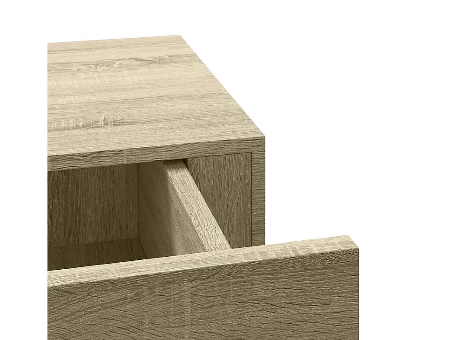 Prateleira*vidaxl Prateleiras parede c/ gavetas 2 pcs MDF 60x23,5x10 cm carvalho Castanho