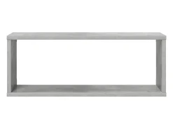 Prateleira*vidaxl Prateleiras parede forma de cubo 4 pcs 60x15x23cm cinza cimento Cinzento