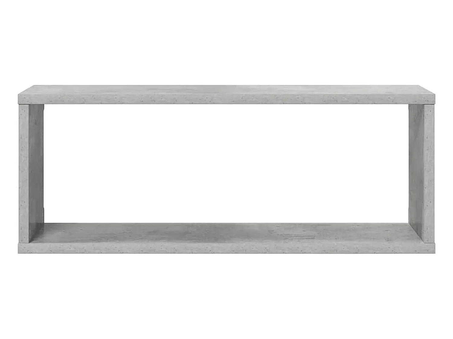 Prateleira*vidaxl Prateleiras parede forma de cubo 4 pcs 60x15x23cm cinza cimento Cinzento