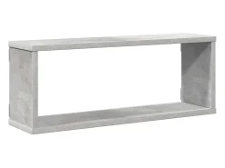 Prateleira*vidaxl Prateleiras parede forma de cubo 4 pcs 60x15x23cm cinza cimento Cinzento