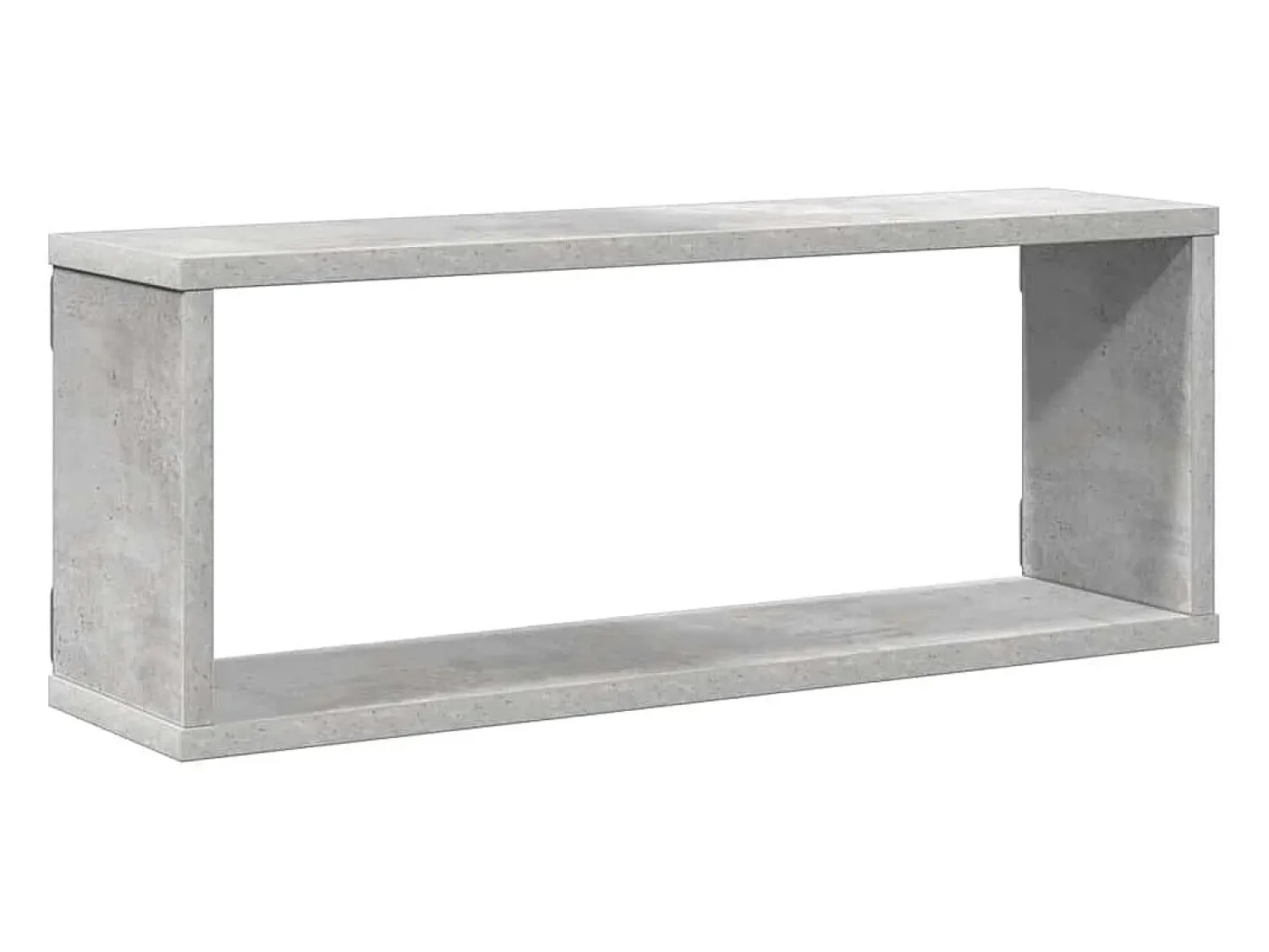Prateleira*vidaxl Prateleiras parede forma de cubo 4 pcs 60x15x23cm cinza cimento Cinzento
