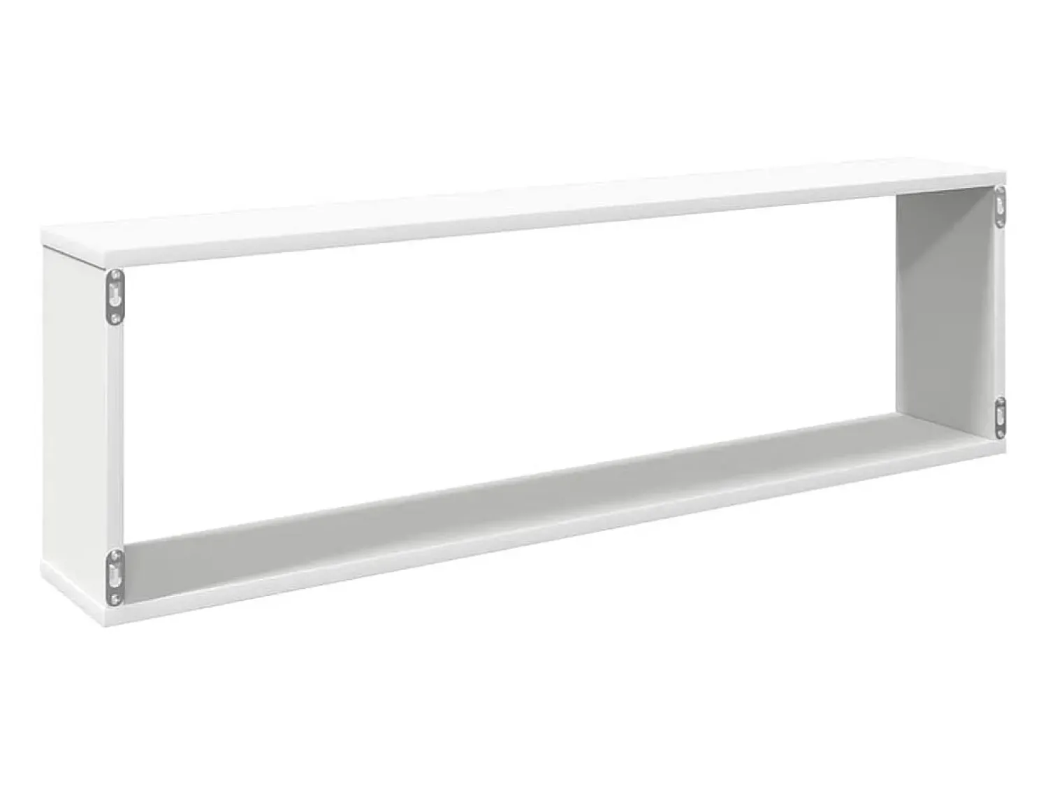 Prateleira|vidaxl Prateleiras parede forma cubo 2 pcs derivados de madeira Branco