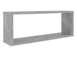 Prateleira* Prateleiras parede forma de cubo 6pcs 60x15x23 cm cinza cimento PT607727 Cinzento