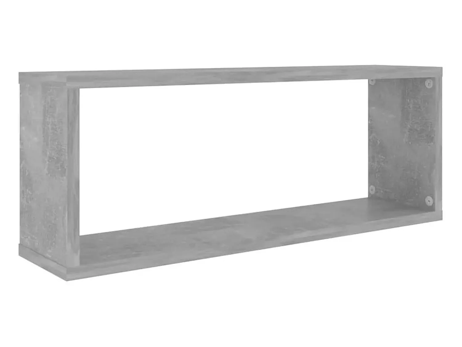 Prateleira* Prateleiras parede forma de cubo 6pcs 60x15x23 cm cinza cimento PT607727 Cinzento