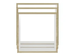 Prateleira| Prateleiras parede forma de cubo 3pcs cm /carvalho sonoma PT796440 Branco
