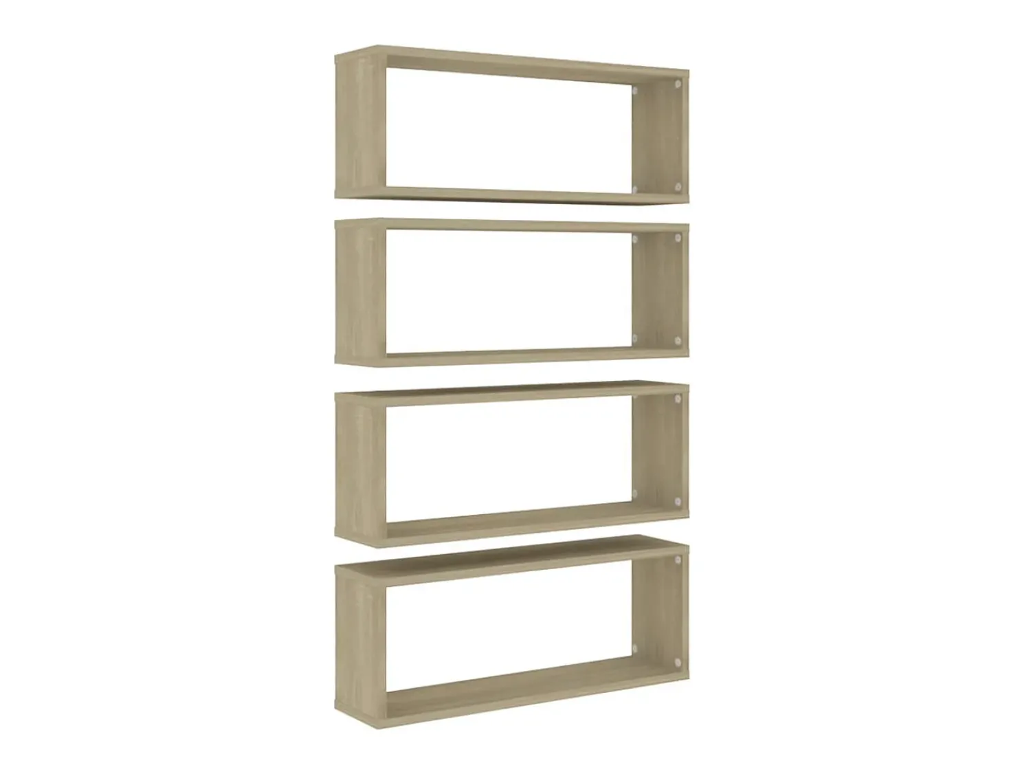 Prateleira* Prateleiras parede forma de cubo 4 pcs carvalho sonoma PT500541 Castanho