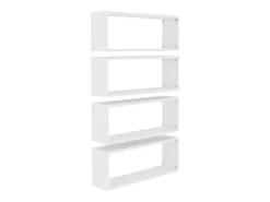 Prateleira|vidaxl Prateleiras parede forma de cubo 4 pcs derivados madeira Branco