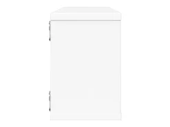 Prateleira|vidaxl Prateleiras parede forma de cubo 4 pcs derivados madeira Branco