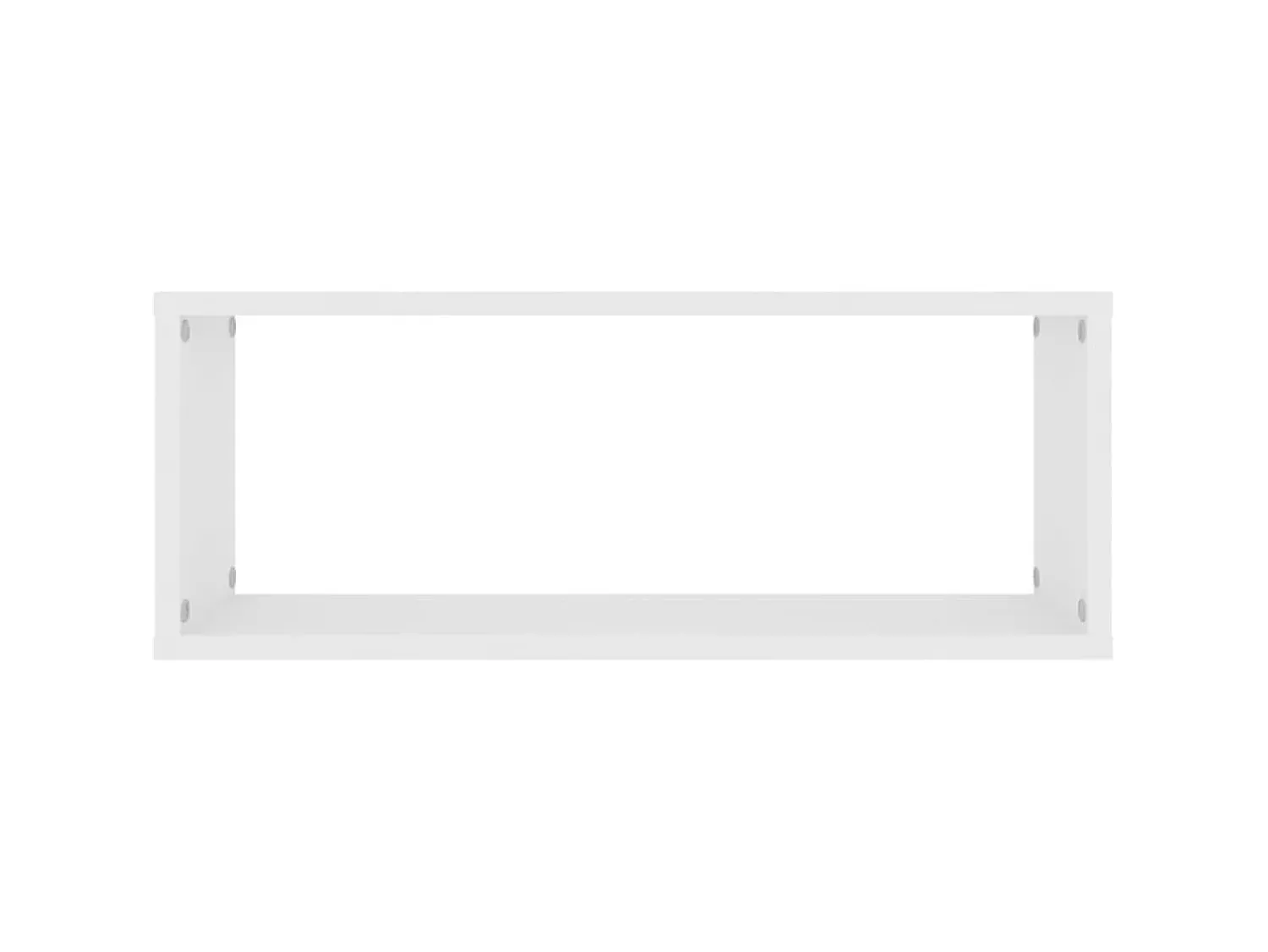 Best Prateleiras parede forma de cubo 4 pcs derivados madeira PT944112 Branco