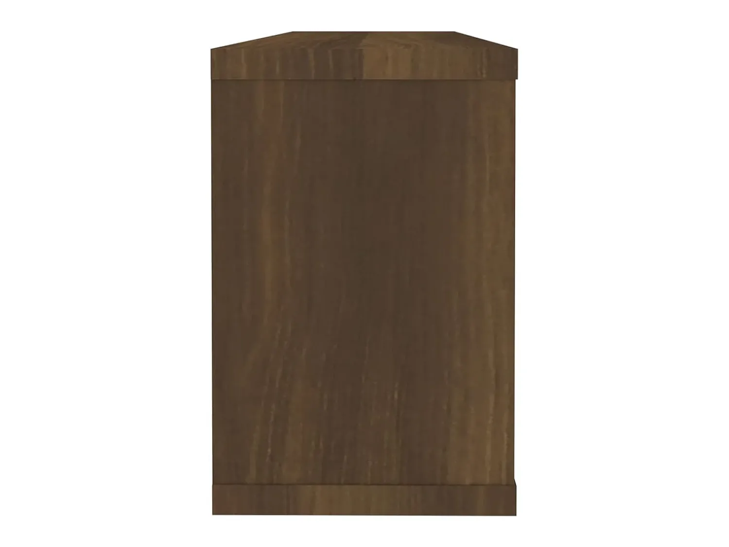New Prateleiras parede 2pcs madeira processada 60x15x23 cm PT437791 Castanho