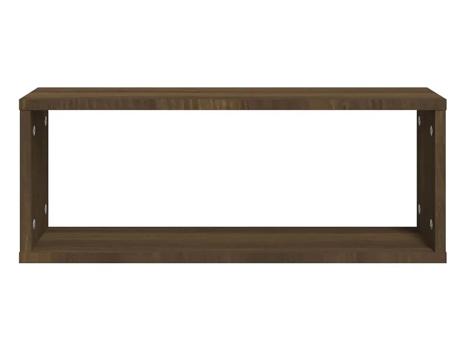 New Prateleiras parede 2pcs madeira processada 60x15x23 cm PT437791 Castanho