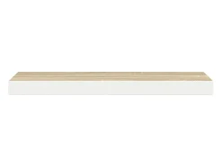 Prateleira*vidaxl Prateleiras parede 4pcs 90x23,5x3,8 cm MDF cor carvalho/branco Castanho