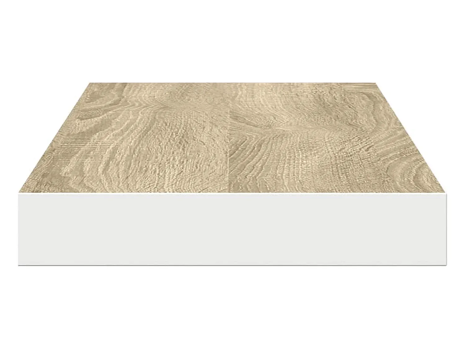 Prateleira*vidaxl Prateleiras parede 4pcs 90x23,5x3,8 cm MDF cor carvalho/branco Castanho