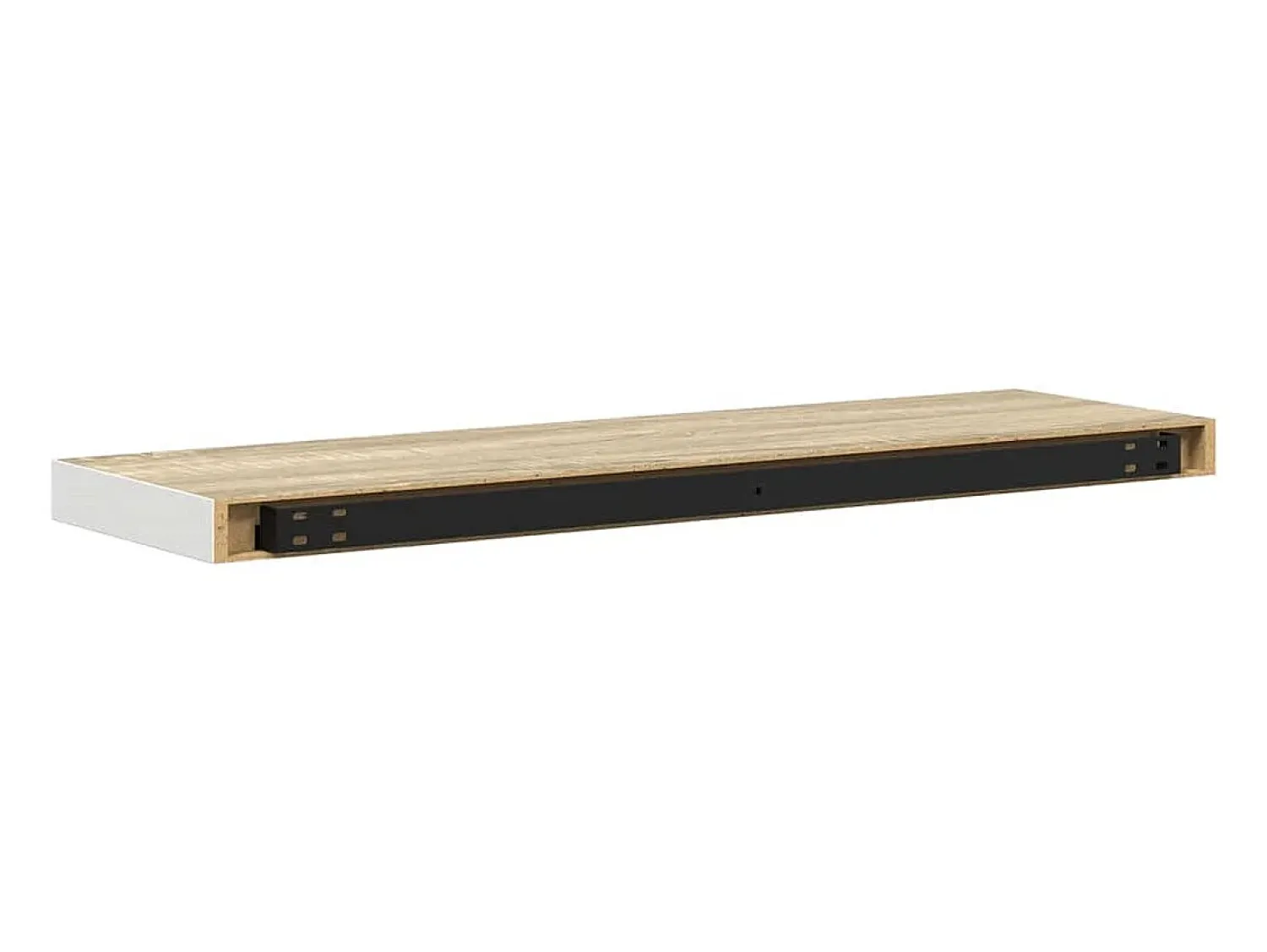 Prateleira*vidaxl Prateleiras parede 4pcs 90x23,5x3,8 cm MDF cor carvalho/branco Castanho