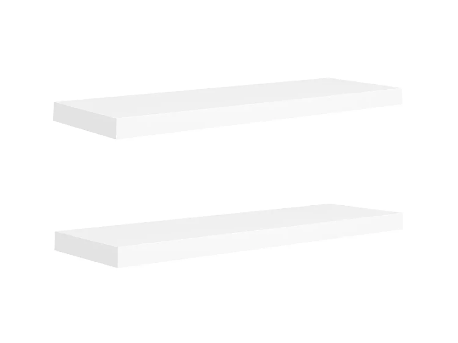 Prateleira| Prateleiras parede suspensas 2 pcs 80x23,5x3,8cm MDF PT758683 Branco