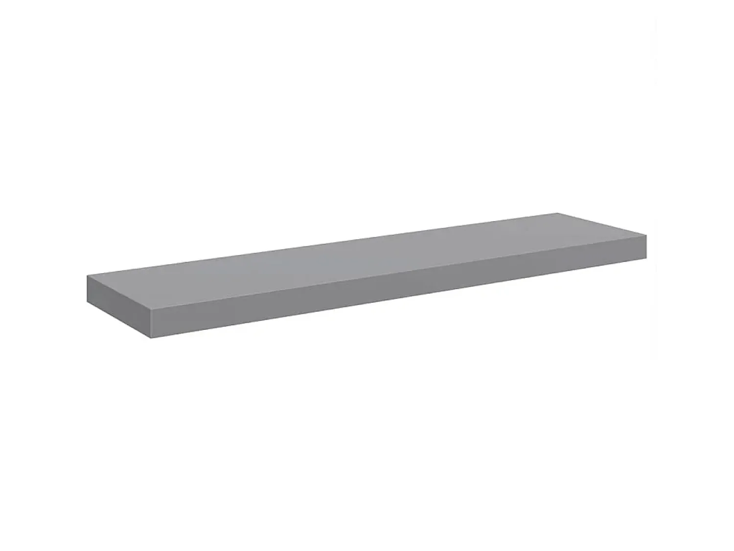 Best vidaxl Prateleiras parede suspensas 4 pcs 90x23,5x3,8cm MDF Cinzento