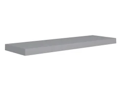 New Prateleiras parede suspensas 2 pcs 80x23,5x3,8cm MDF PT541633 Cinzento