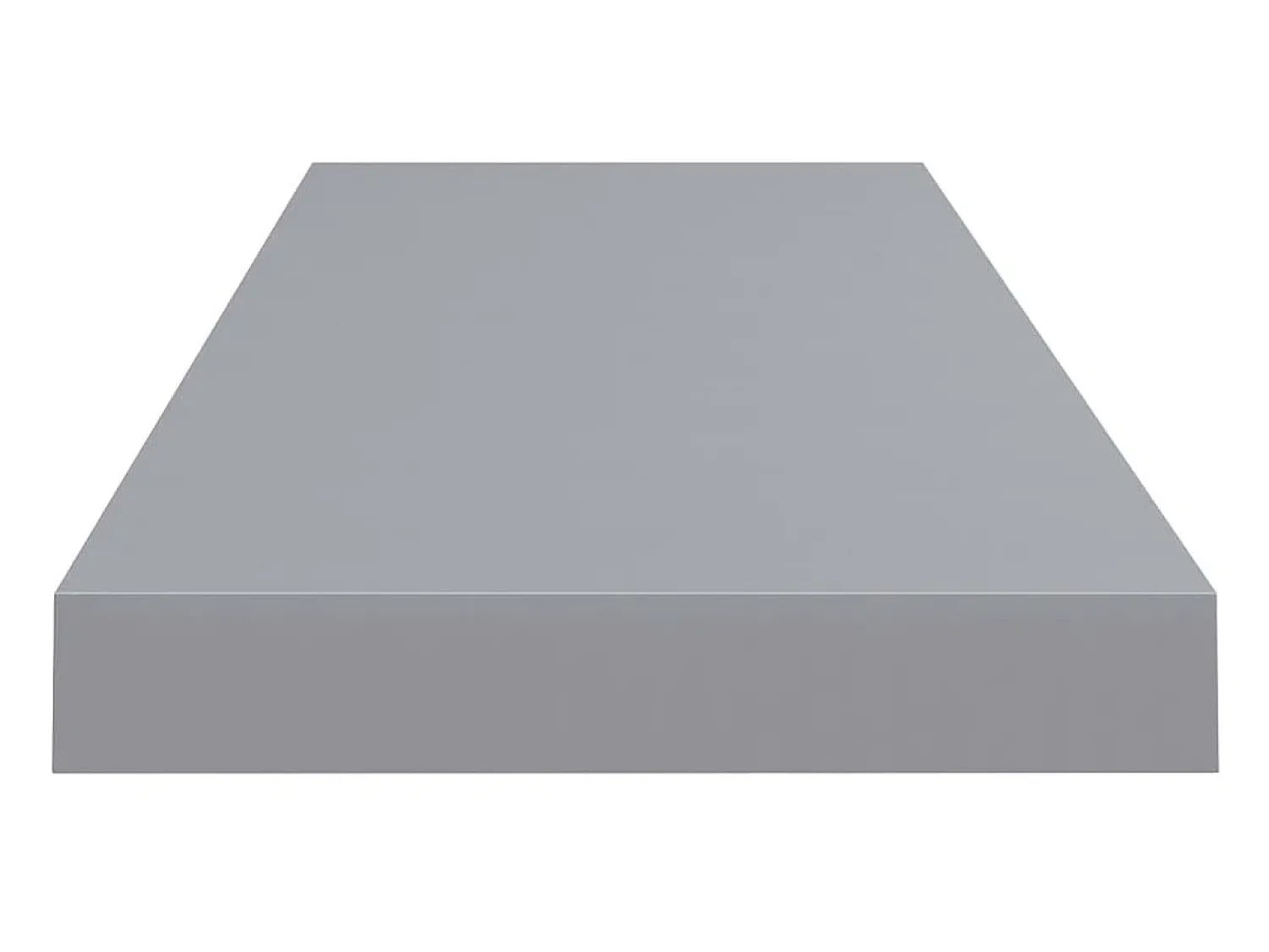 New Prateleiras parede suspensas 2 pcs 80x23,5x3,8cm MDF PT541633 Cinzento